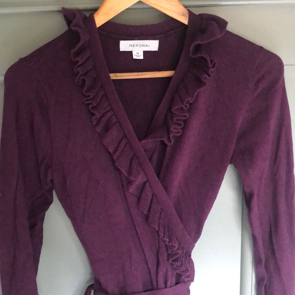 Women’s knit wrap dress